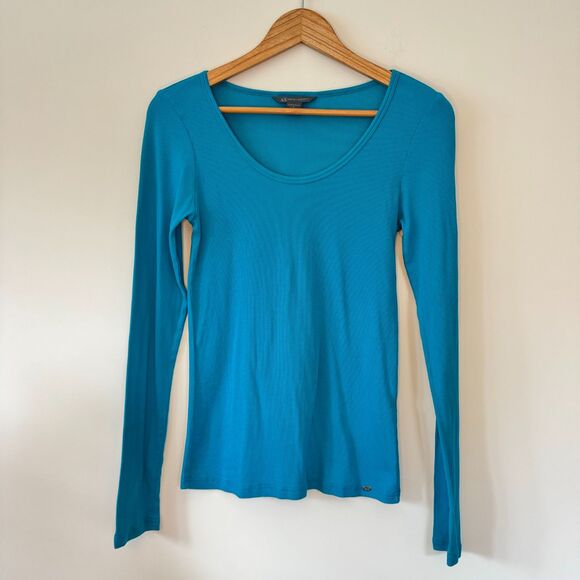 Armani Exchange Sweaters - Armani Exchange Women's Blue Scoop Neck Sweater Size Large